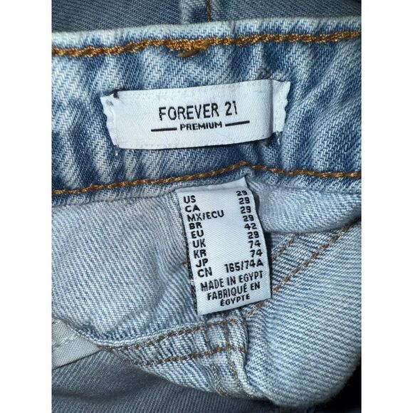 NWT Forever 21 High Rise Loose Fit Wide Leg Jeans Size 29 - Picture 6 of 16